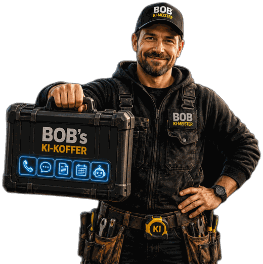 Bob der KI-Meister mit Bobs KI-Koffer