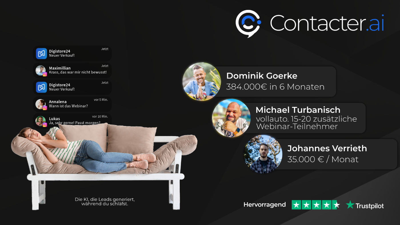 Contacter AI mit beispielhaften Kundenergebnissen