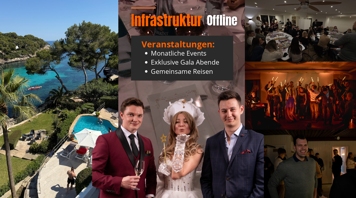 Offline-Events, Galaabende und Reisen von Rising Underdogs
