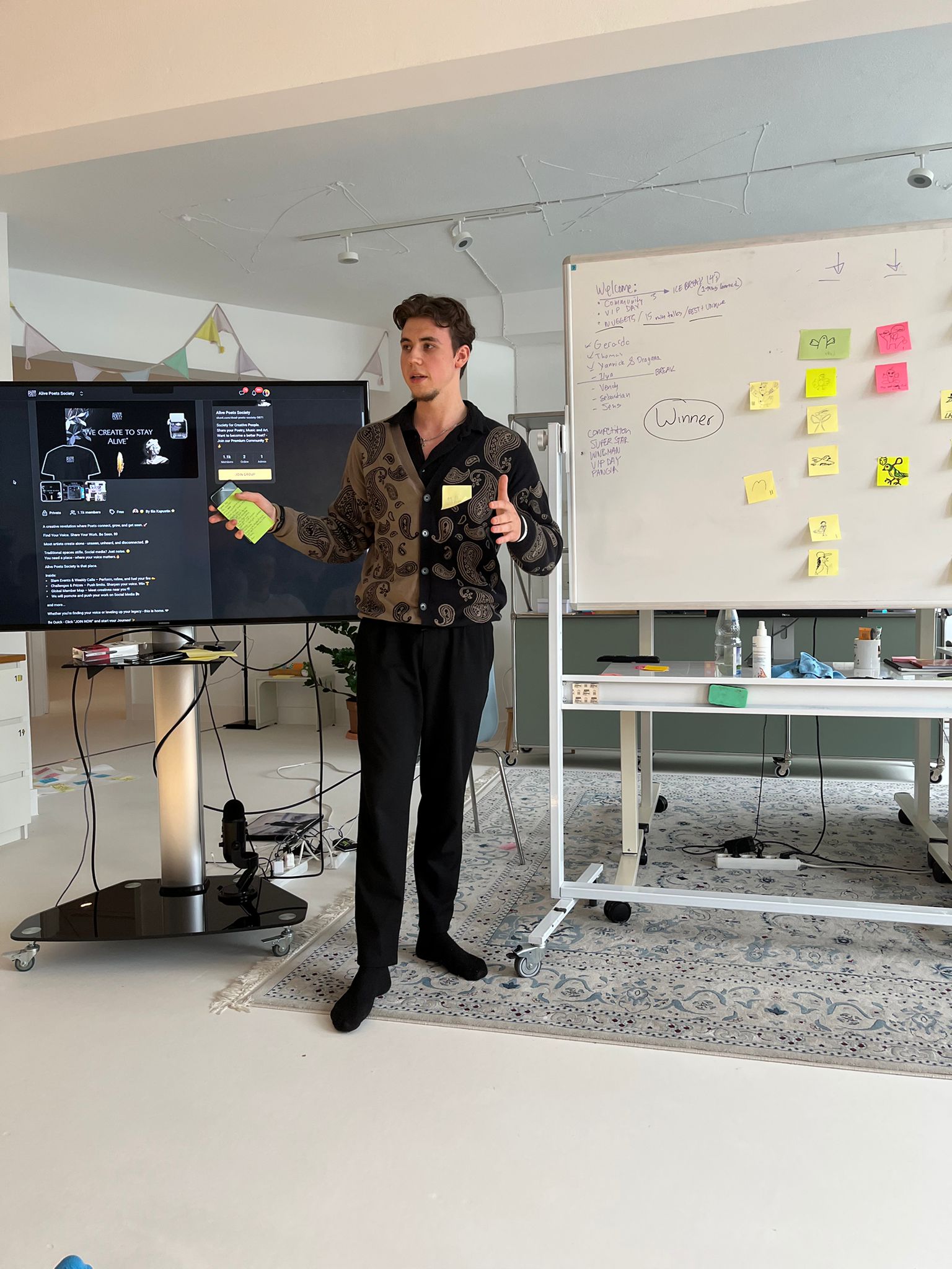 Ilia Kapustin als Speaker bei einer Skool Mastermind in Berlin